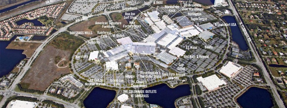 Sawgrass Mills Mall Directory (July 2012), Found this lying…